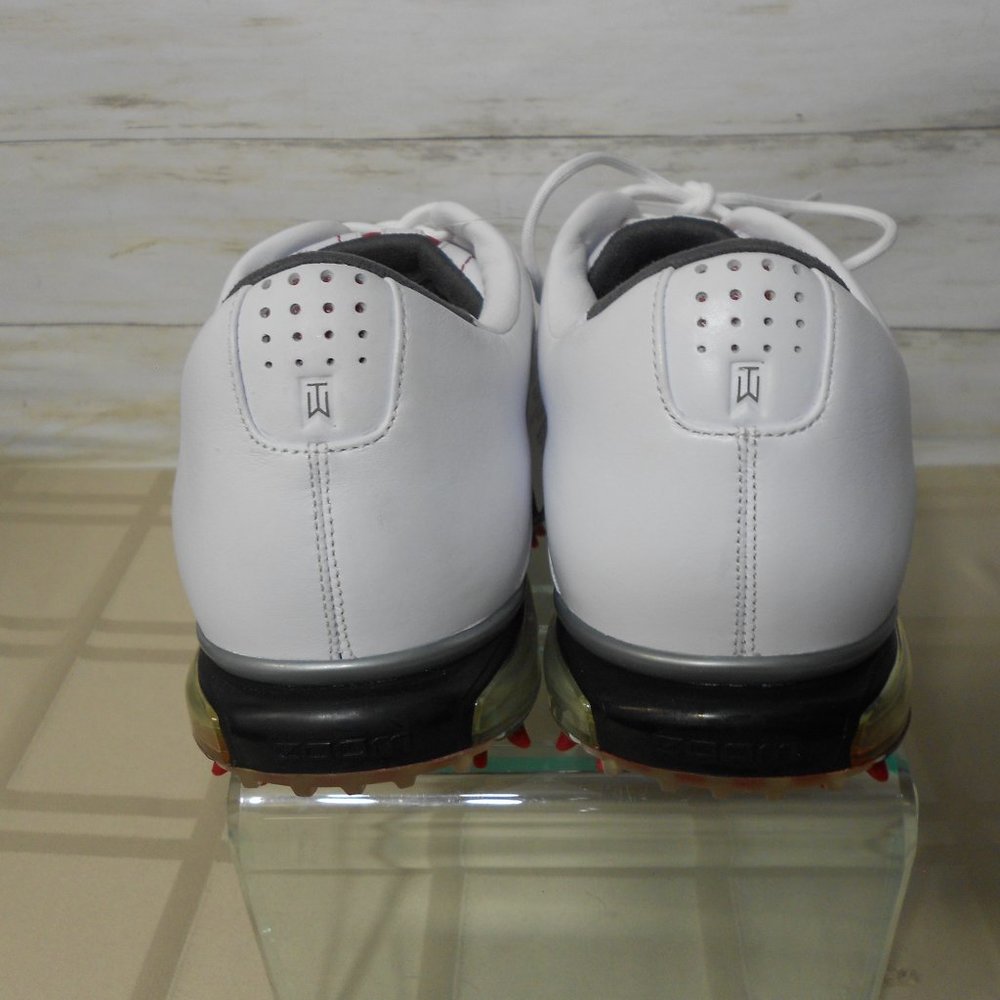 NEW NOS NIKE - Zoom Flywire 483327-100 TIGER WOODS TW Golf Shoes - White 10 Mens - Picture 9 of 16